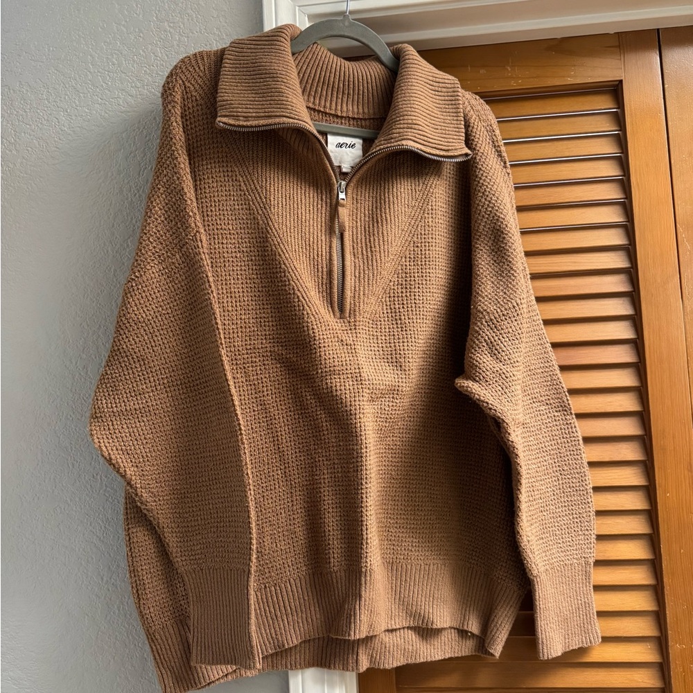 Aerie Half-Zip Sweater
